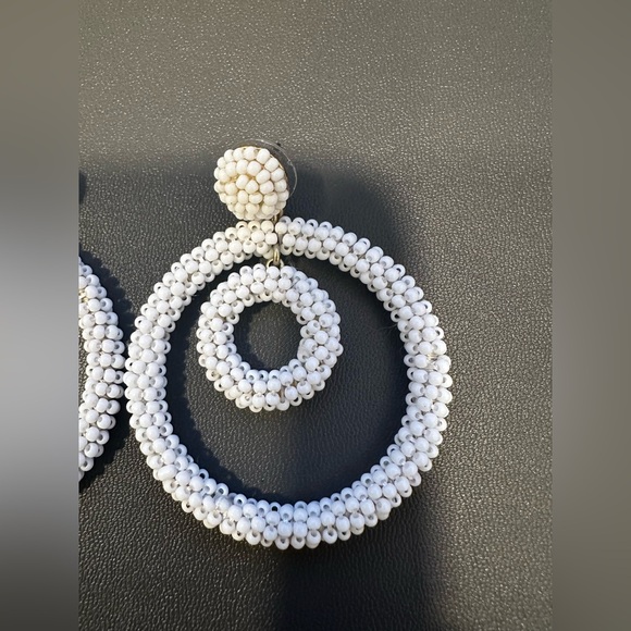 J Crew Factory Boho Beaded Statement Earrings - Picture 8 of 8